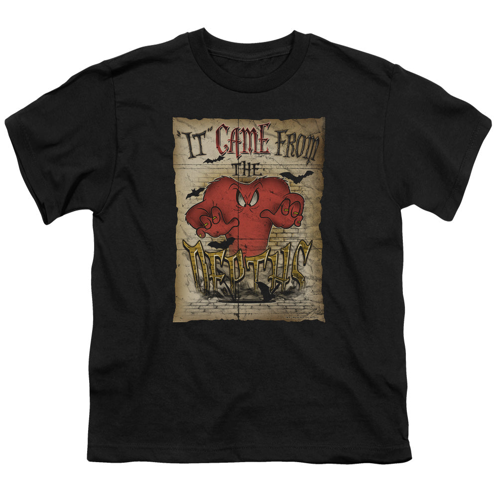 Looney Tunes the Depths Kids Youth T Shirt Black