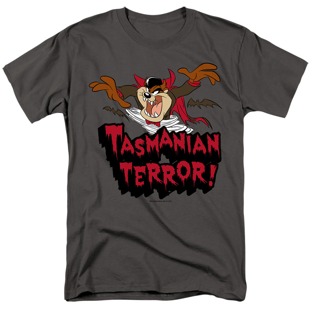 Looney Tunes Taz Terror Mens T Shirt Charcoal