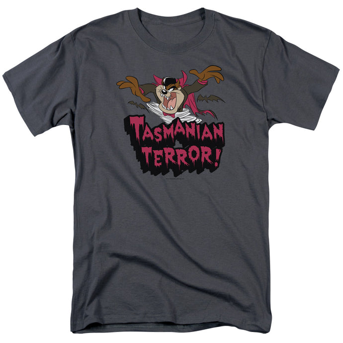 Looney Tunes Taz Terror Mens T Shirt Charcoal