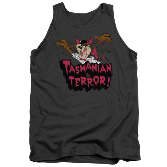 Looney Tunes Taz Terror Mens Tank Top Shirt Charcoal