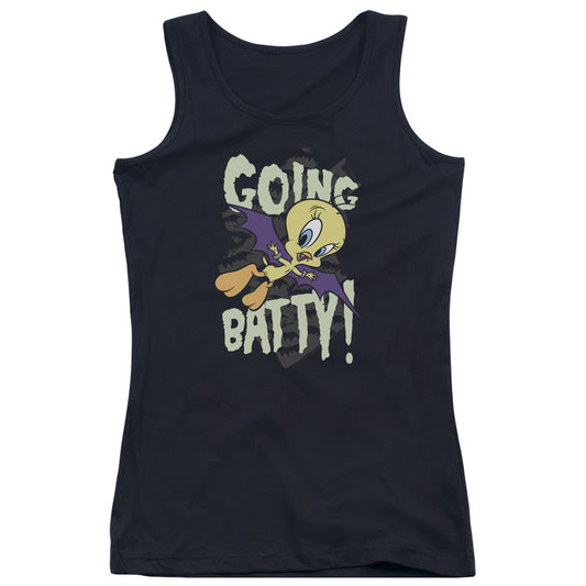 Looney Tunes Going Batty Womens Tank Top Shirt Black