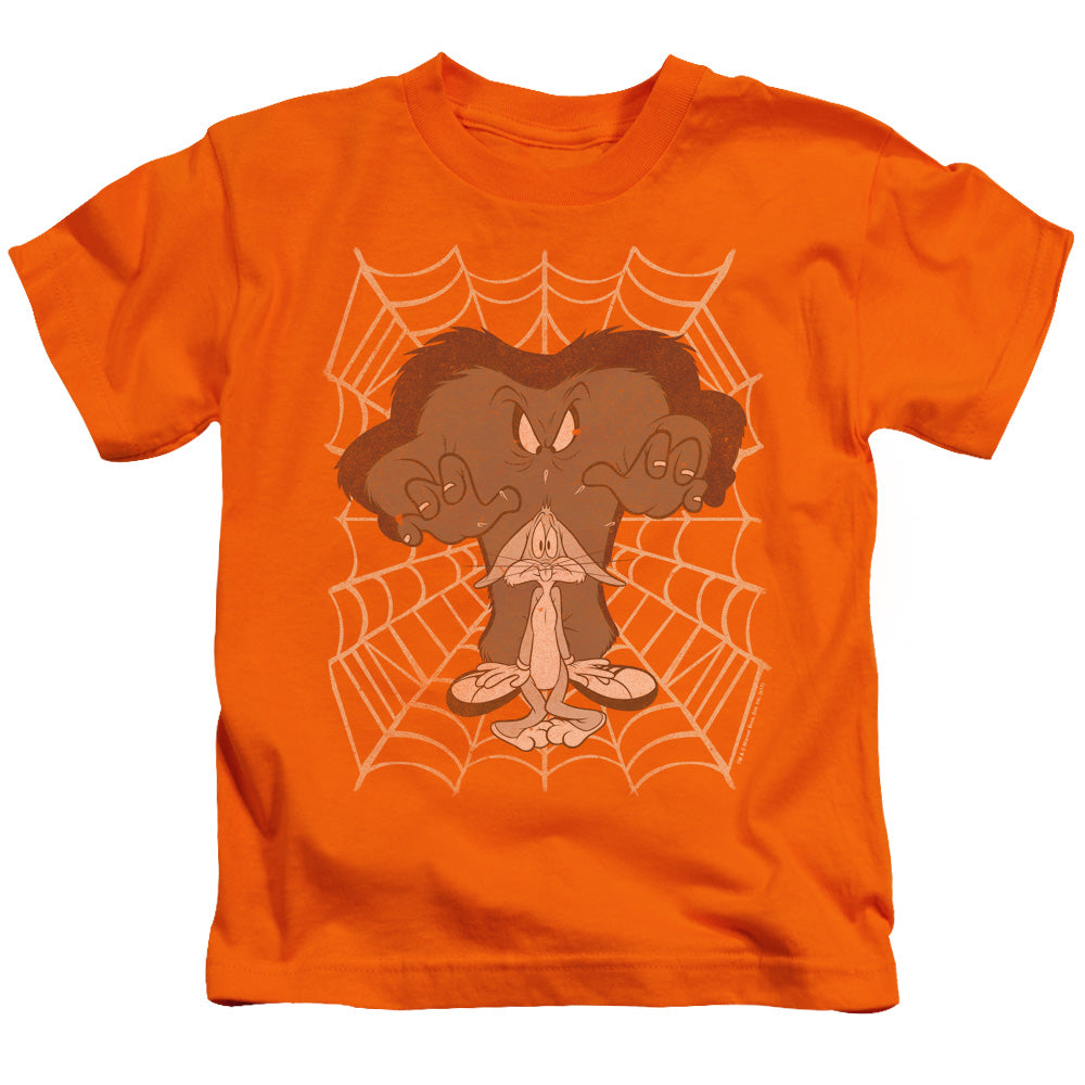 Looney Tunes Being Watched Juvenile Kids Youth T Shirt Orange