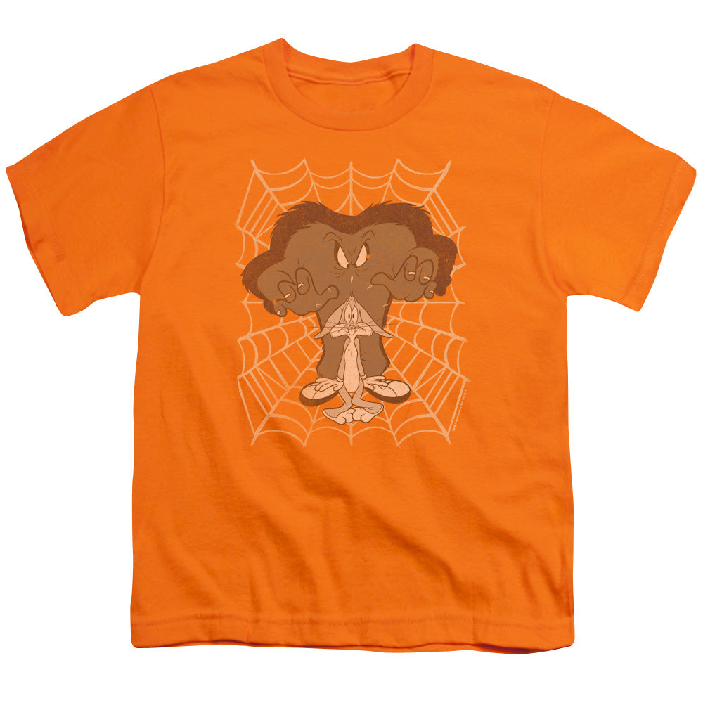 Looney Tunes Being Watched Kids Youth T Shirt Orange