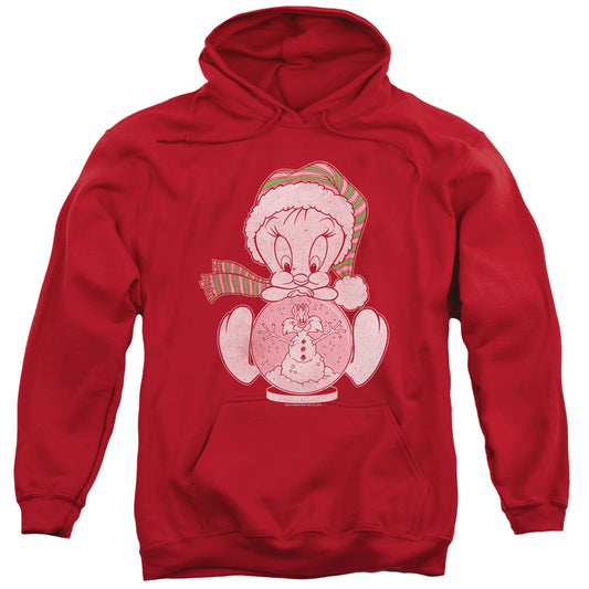 Looney Tunes Tweey Globe Mens Hoodie Red