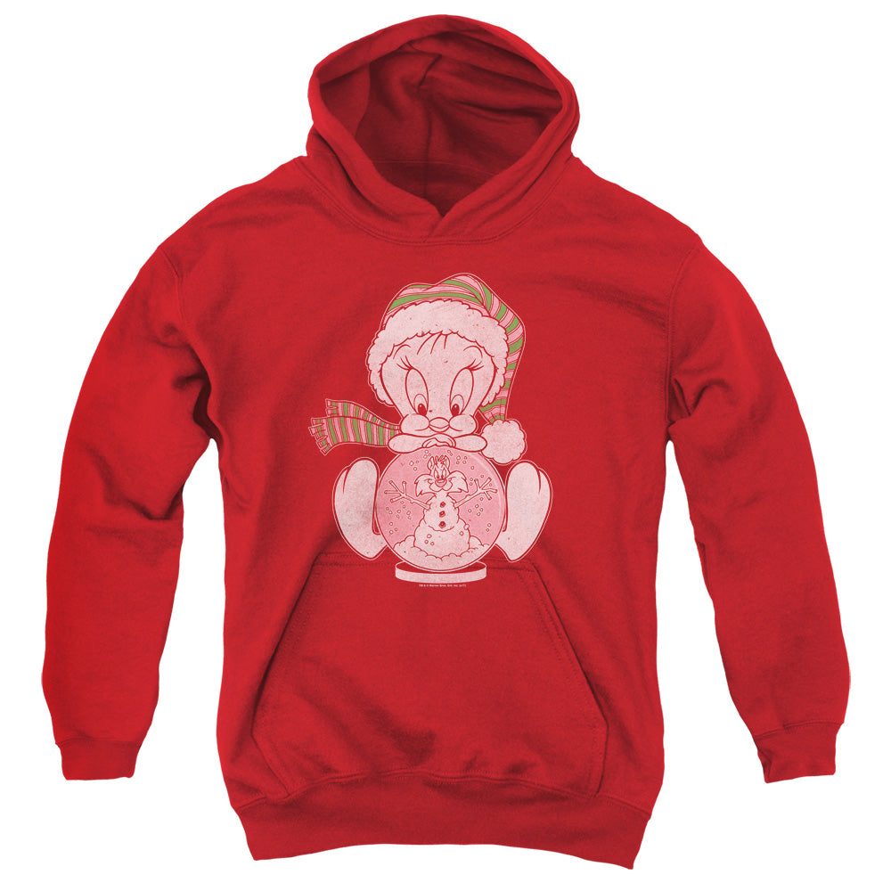 Looney Tunes Tweey Globe Kids Youth Hoodie Red