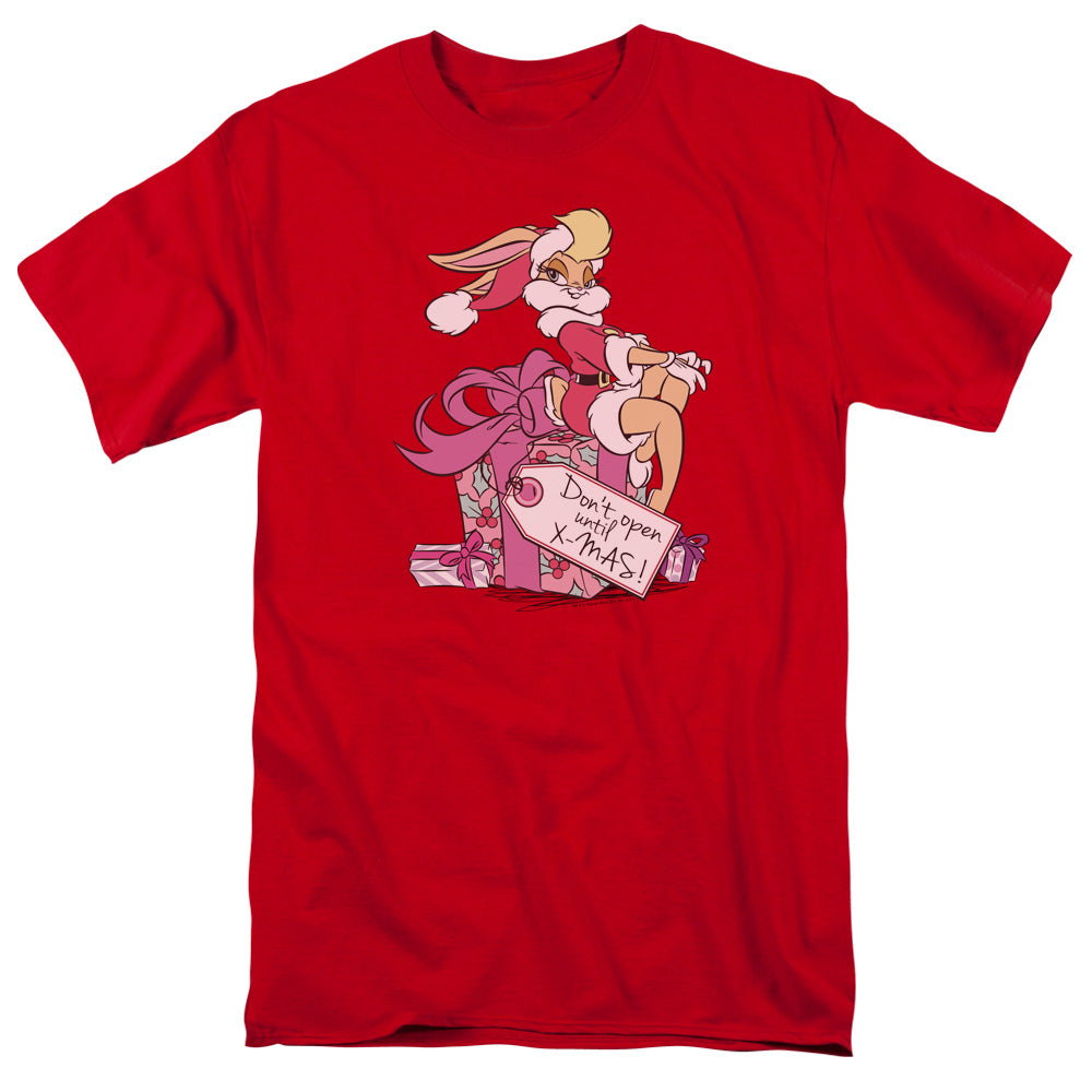 Looney Tunes Lola Present Mens T Shirt Red