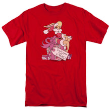 Load image into Gallery viewer, Looney Tunes Lola Present Mens T Shirt Red