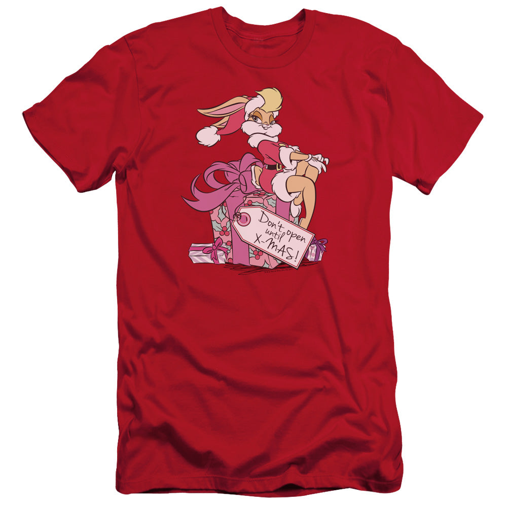 Looney Tunes Lola Present Slim Fit Mens T Shirt Red