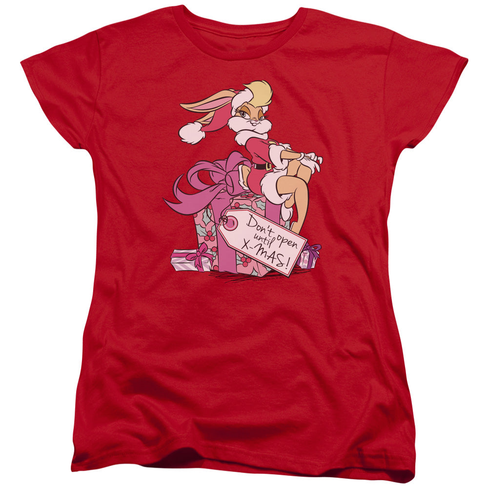 Looney Tunes Lola Present Womens T Shirt Red