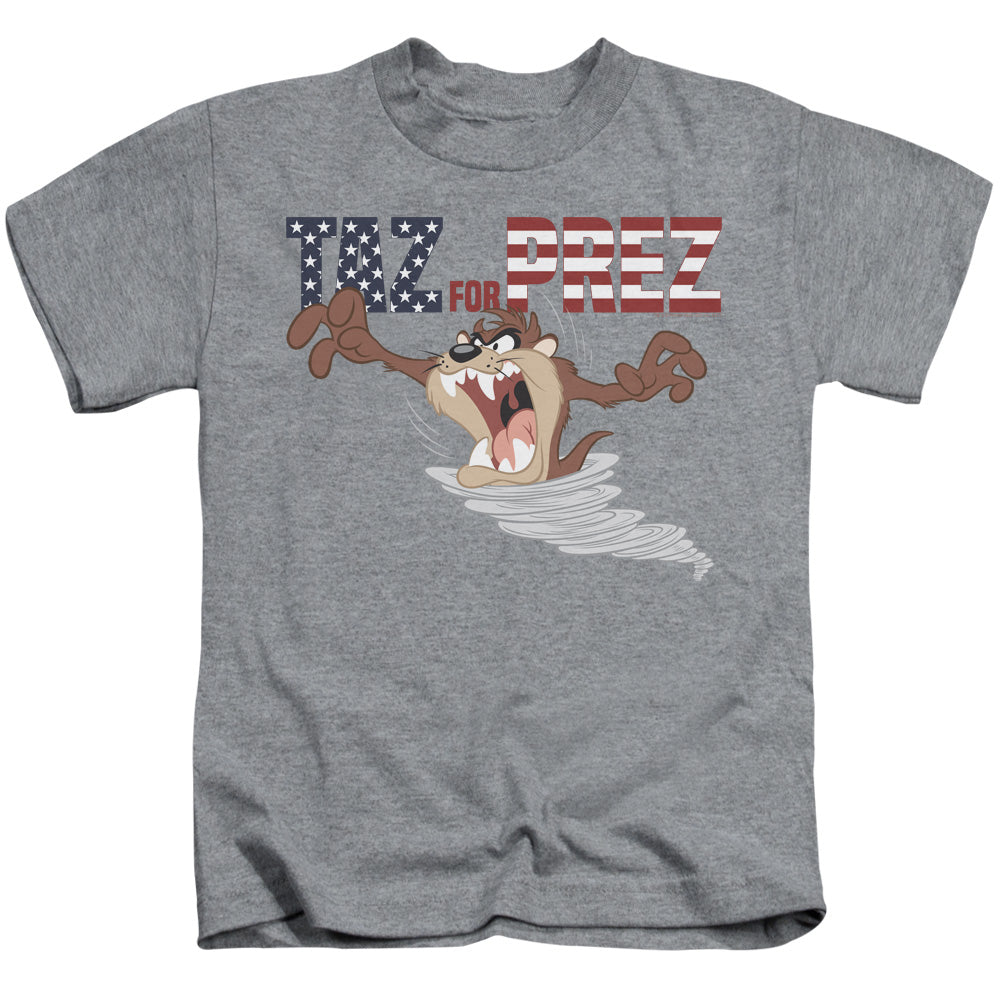 Looney Tunes Taz for Prez 3 Juvenile Kids Youth T Shirt Athletic Heather