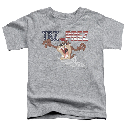 Looney Tunes Taz for Prez 3 Toddler Kids Youth T Shirt Athletic Heather