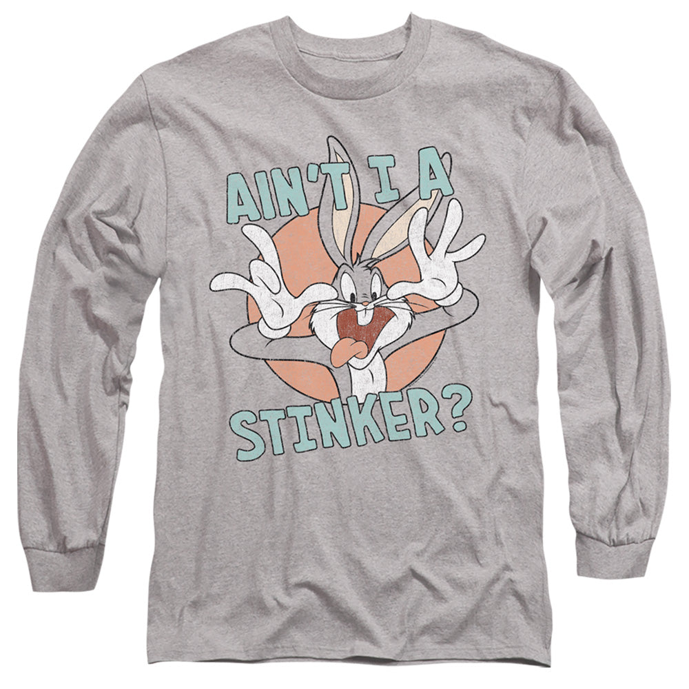 Looney Tunes Aint I a Stinker Mens Long Sleeve Shirt Athletic Heather