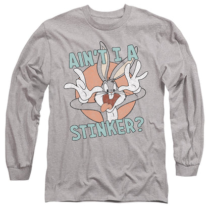 Looney Tunes Aint I a Stinker Mens Long Sleeve Shirt Athletic Heather