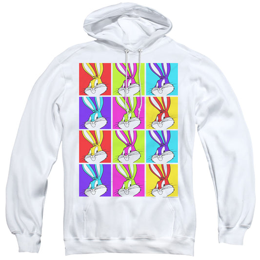 Looney Tunes Bugs Tiles Mens Hoodie White