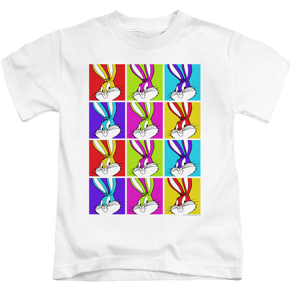 Looney Tunes Bugs Tiles Juvenile Kids Youth T Shirt White