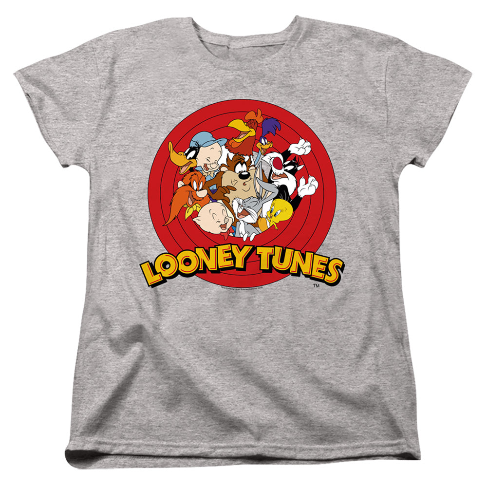 Looney Tunes Group Womens T Shirt Athletic Heather