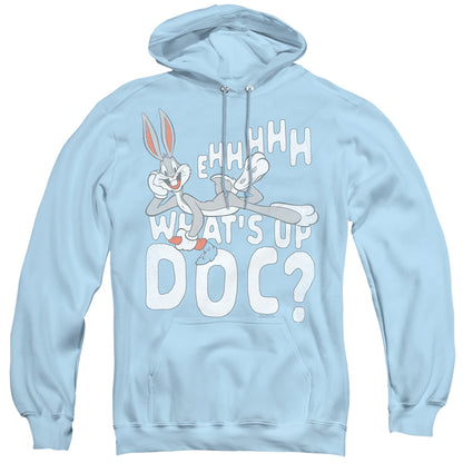 Looney Tunes Whats Up Mens Hoodie Light Blue