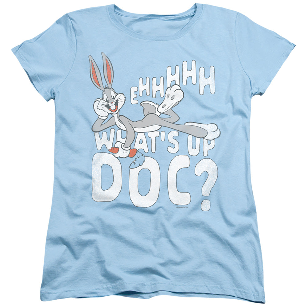 Looney Tunes Whats Up Womens T Shirt Light Blue