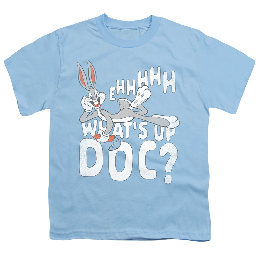 Looney Tunes Whats Up Kids Youth T Shirt Light Blue