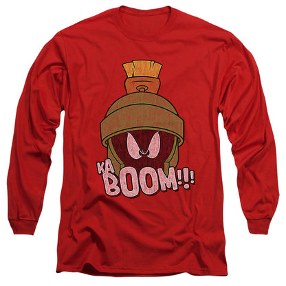 Looney Tunes Kaboom Mens Long Sleeve Shirt Red