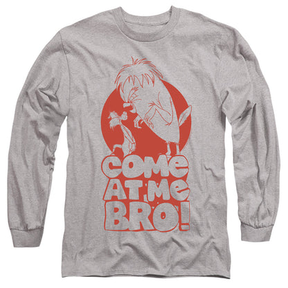 Looney Tunes Come at Me Mens Long Sleeve Shirt Athletic Heather