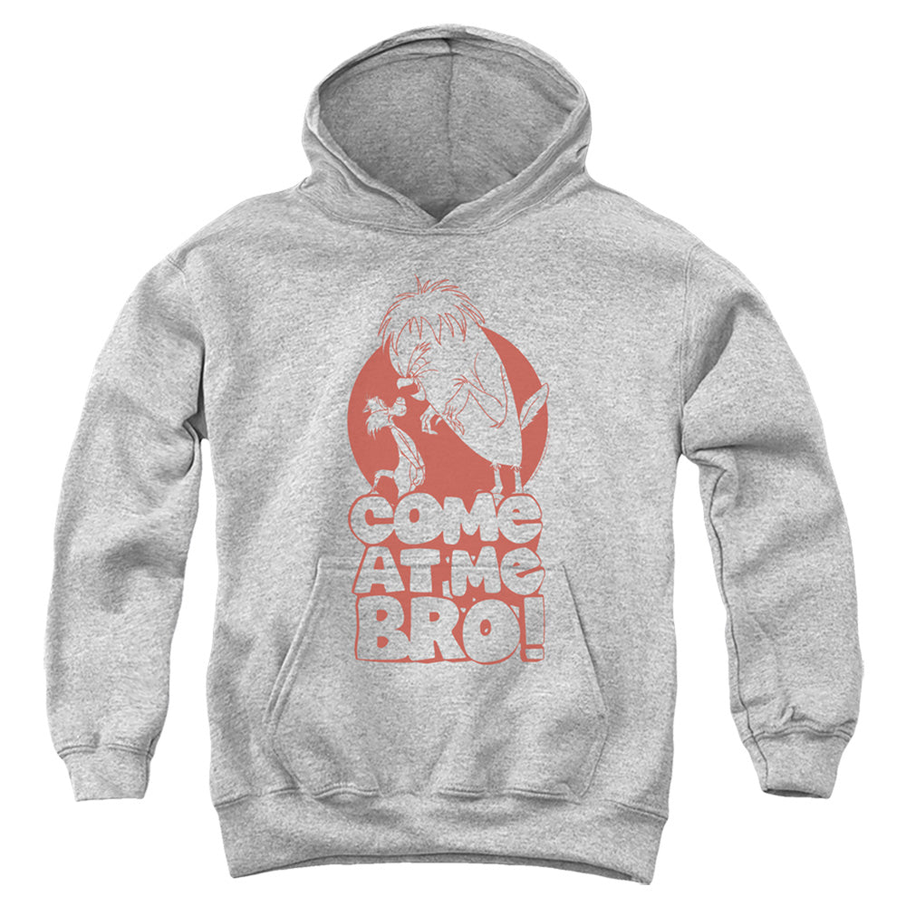 Looney Tunes Come at Me Kids Youth Hoodie Athletic Heather