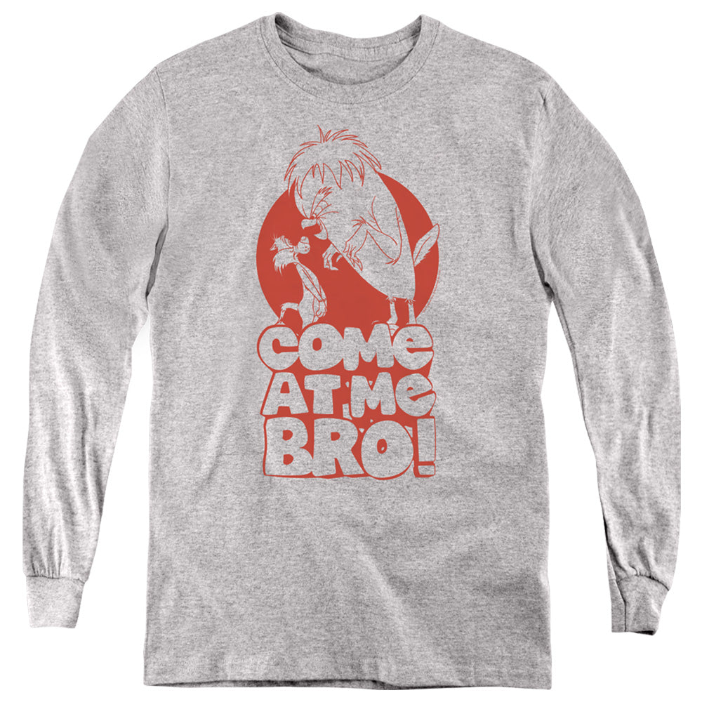 Looney Tunes Come at Me Long Sleeve Kids Youth T Shirt Athletic Heather