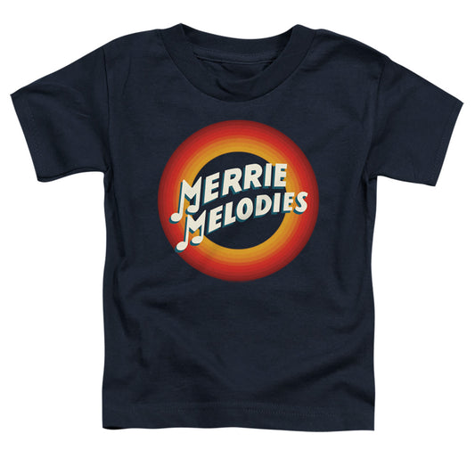 Looney Tunes Merrie Logo Toddler Kids Youth T Shirt Navy Blue