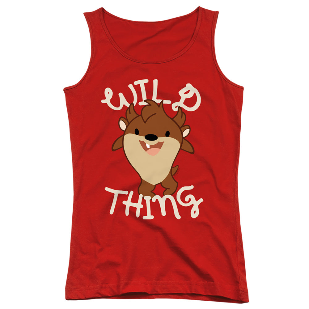 Looney Tunes Wild Thing Kid Womens Tank Top Shirt Red