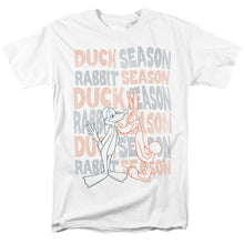 Load image into Gallery viewer, Looney Tunes Duck Season Rabbit Season Mens T Shirt White