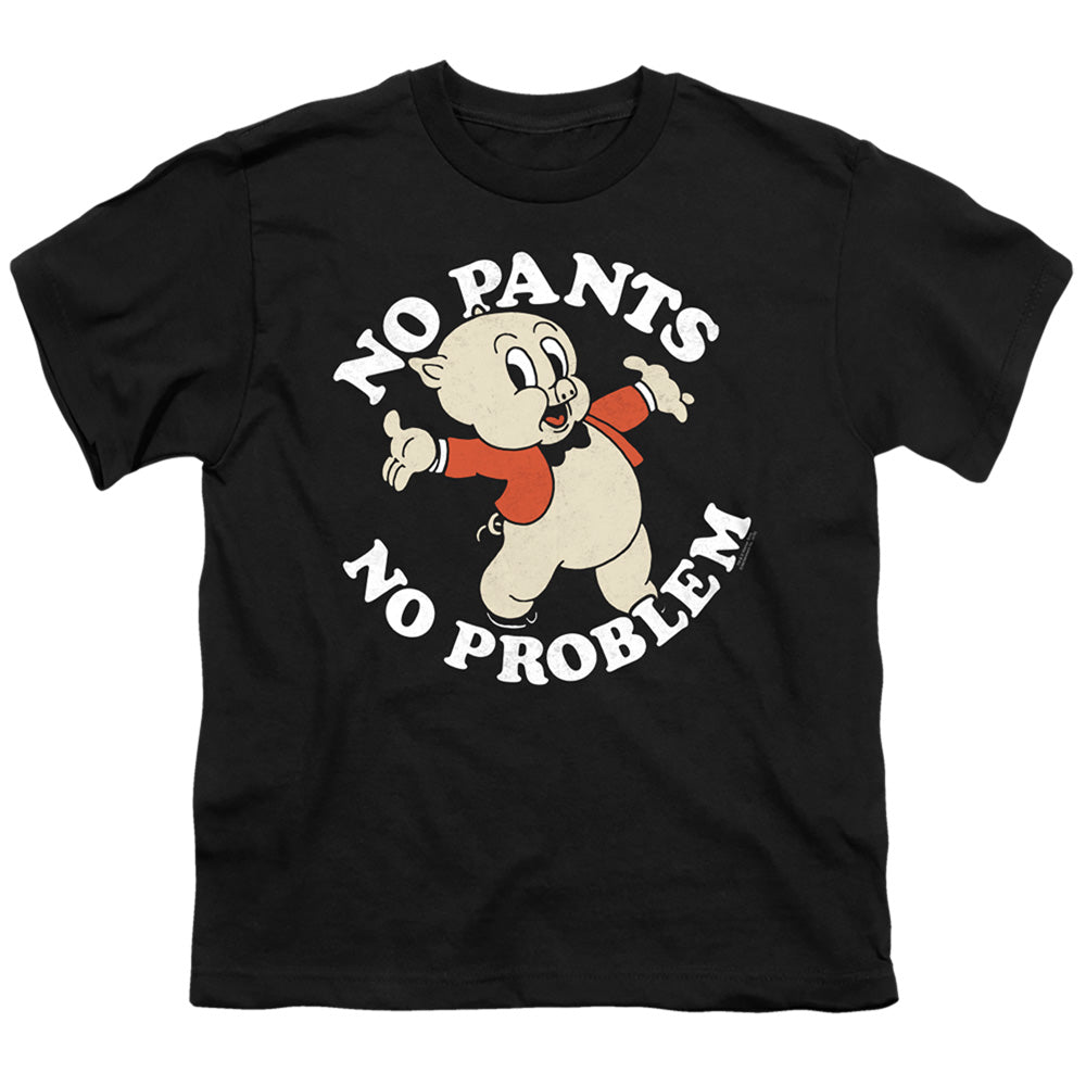 Looney Tunes No Pants Kids Youth T Shirt Black