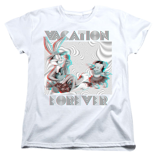 Looney Tunes Vacation Forever Womens T Shirt White