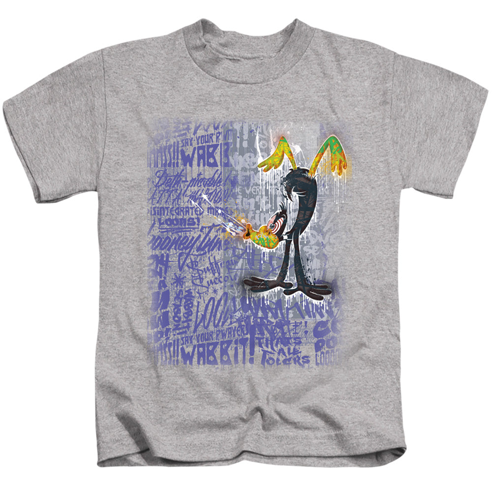 Looney Tunes Graffiti Duck Juvenile Kids Youth T Shirt Athletic Heather