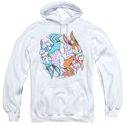 Looney Tunes Wacky Wabbit Mens Hoodie White