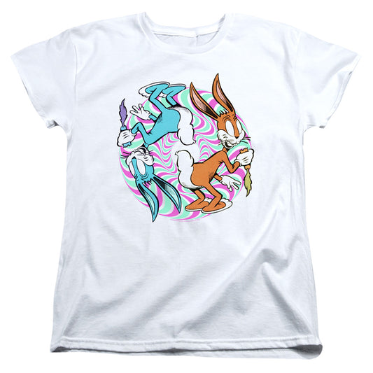 Looney Tunes Wacky Wabbit Womens T Shirt White