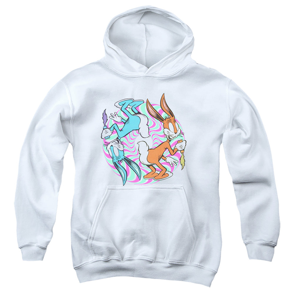 Looney Tunes Wacky Wabbit Kids Youth Hoodie White