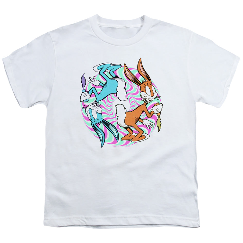 Looney Tunes Wacky Wabbit Kids Youth T Shirt White