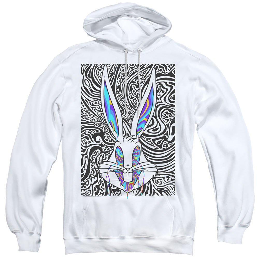 Looney Tunes Wild Bugs Mens Hoodie White