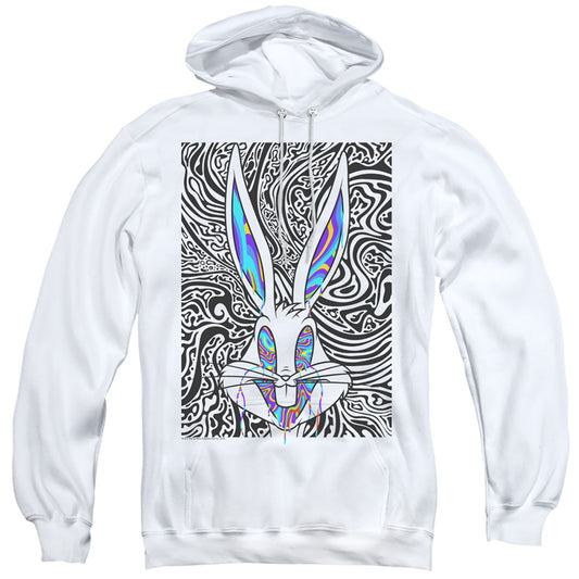 Looney Tunes Wild Bugs Mens Hoodie White