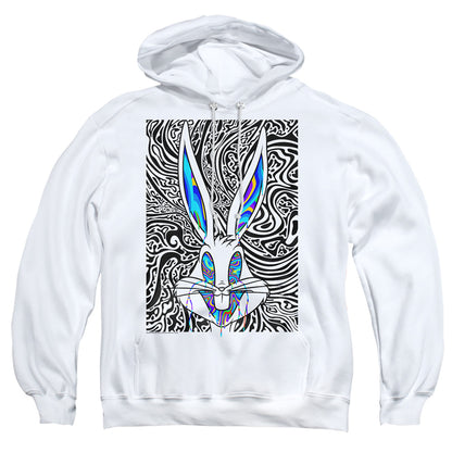 Looney Tunes Wild Bugs Mens Hoodie White Officially Licensed