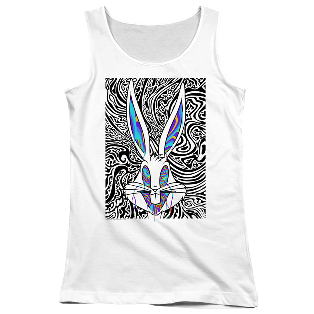 Looney Tunes Wild Bugs Womens Tank Top Shirt White