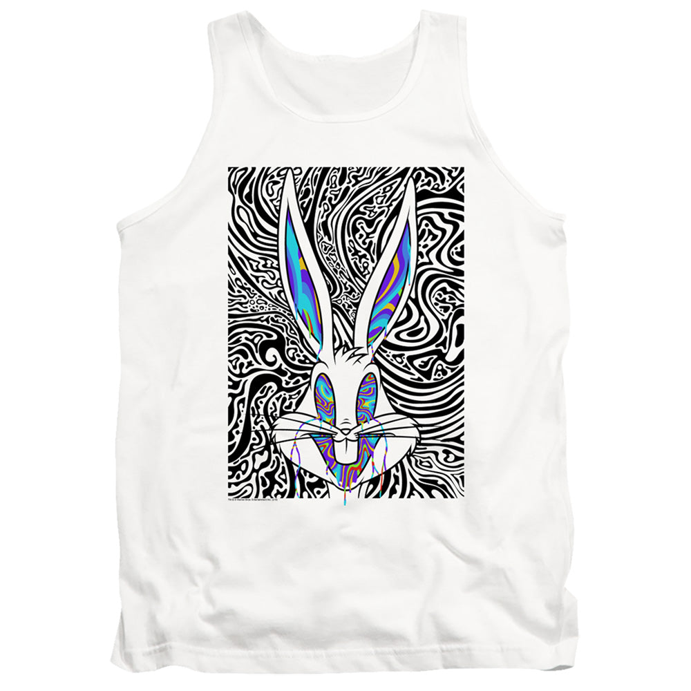 Looney Tunes Wild Bugs Mens Tank Top Shirt White