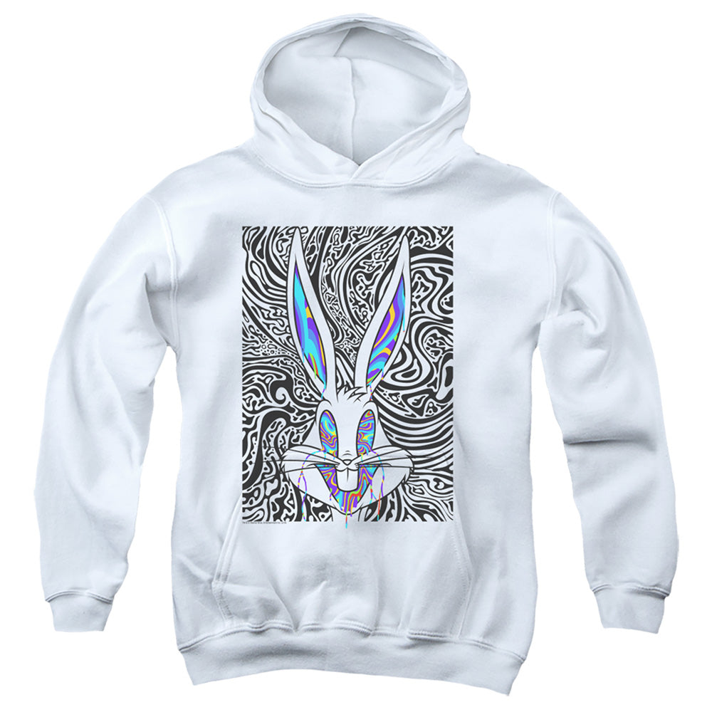 Looney Tunes Wild Bugs Kids Youth Hoodie White