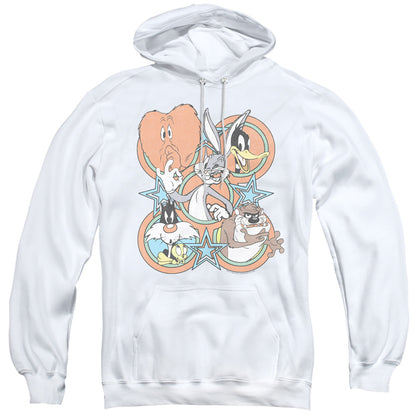 Looney Tunes Screen Stars Mens Hoodie White
