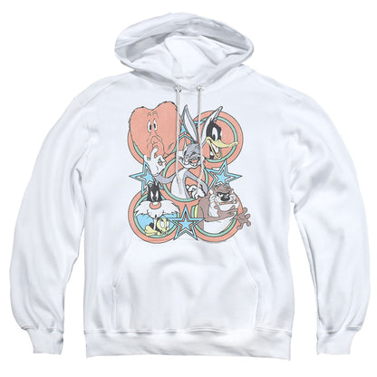Looney Tunes Screen Stars Mens Hoodie White Officially Licensed