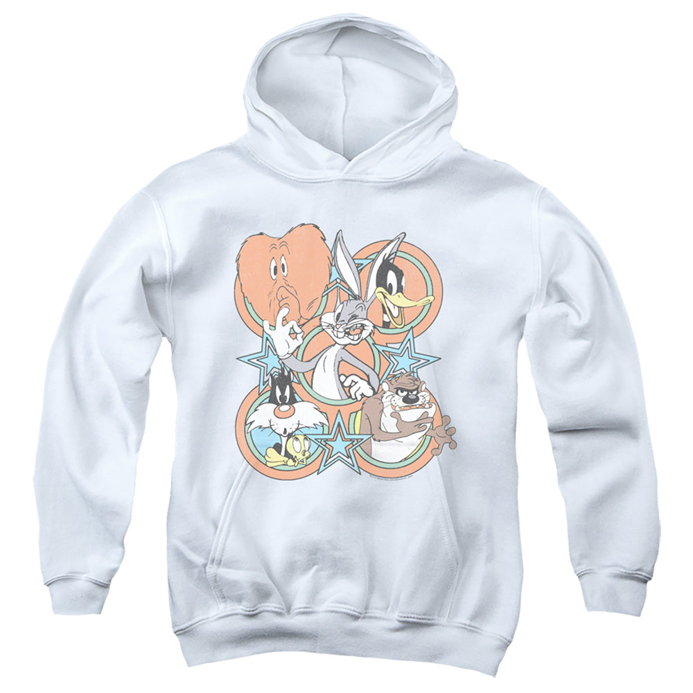Looney Tunes Screen Stars Kids Youth Hoodie White