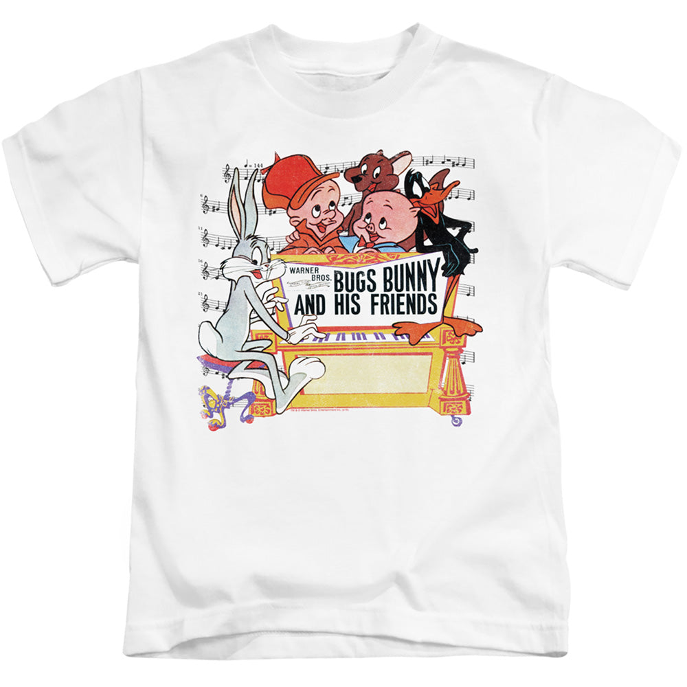 Looney Tunes Bugs and Friends Juvenile Kids Youth T Shirt White