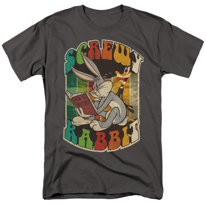 Looney Tunes Screwy Rabbit Mens T Shirt Charcoal