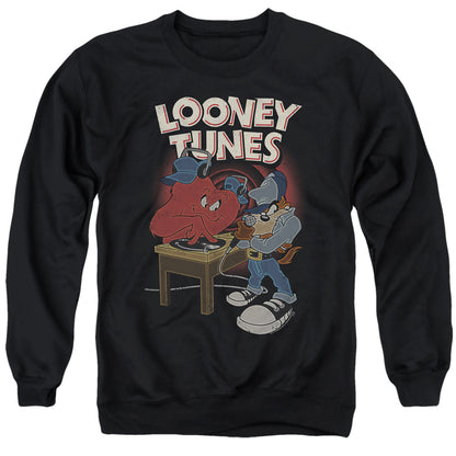 Looney Tunes Dj Looney Tunes Mens Crewneck Sweatshirt Black
