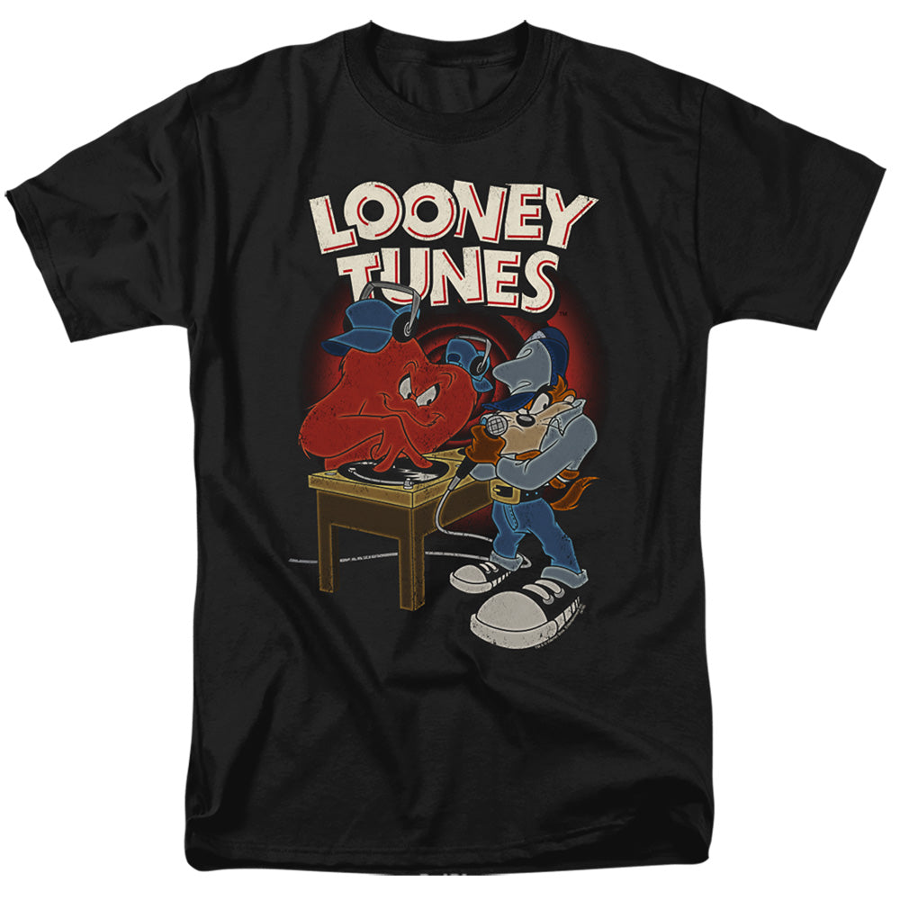 Looney Tunes Dj Looney Tunes Mens T Shirt Black